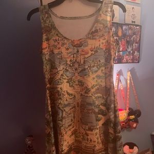 Disneyland Vintage Map Skater Dress